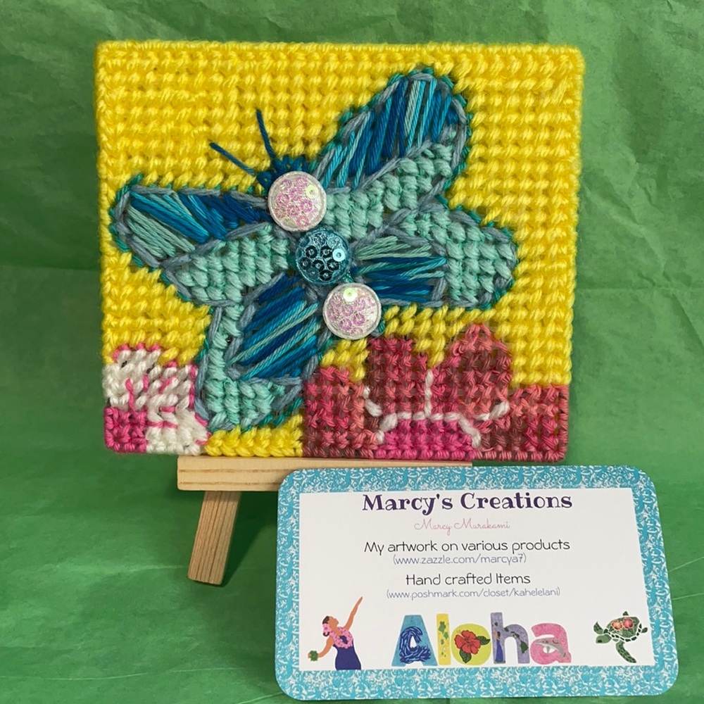 Butterfly 🦋 mini art design with easel . 🌺 handcrafted with love ❤️